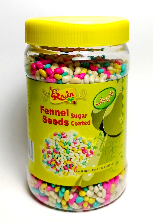 Caramelline di semi di finocchio rinfresca alito Raja 400 g. Caramelline di semi di finocchio rinfresca alito Raja 400 g.